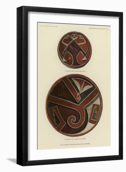 Food Bowls from Four-Mile Ruin, Arizona-null-Framed Giclee Print