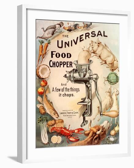 Food Choppers Mincers the Universal Cooking Appliances Gadgets, USA, 1890-null-Framed Giclee Print