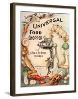 Food Choppers Mincers the Universal Cooking Appliances Gadgets, USA, 1890-null-Framed Giclee Print