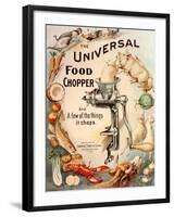 Food Choppers Mincers the Universal Cooking Appliances Gadgets, USA, 1890-null-Framed Giclee Print