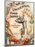 Food Choppers Mincers the Universal Cooking Appliances Gadgets, USA, 1890-null-Mounted Giclee Print