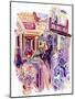 Food Court Waitress-Josh Byer-Mounted Giclee Print