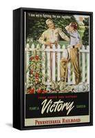 Food Fights for Victory, Plant a Victory Garden Poster-null-Framed Stretched Canvas