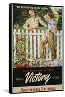 Food Fights for Victory, Plant a Victory Garden Poster-null-Framed Stretched Canvas