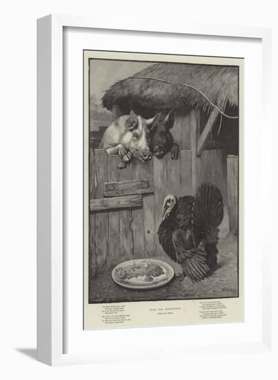 Food for Reflection-William Weekes-Framed Giclee Print