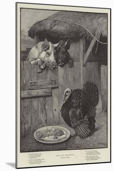 Food for Reflection-William Weekes-Mounted Giclee Print