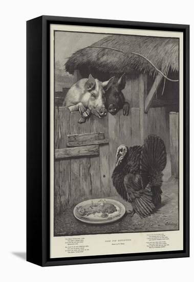 Food for Reflection-William Weekes-Framed Stretched Canvas