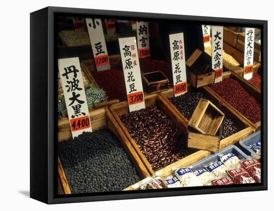 Food for Sale at the Tsukiji Market, Tokyo, Japan-Nancy & Steve Ross-Framed Stretched Canvas