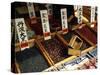 Food for Sale at the Tsukiji Market, Tokyo, Japan-Nancy & Steve Ross-Stretched Canvas