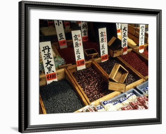 Food for Sale at the Tsukiji Market, Tokyo, Japan-Nancy & Steve Ross-Framed Photographic Print