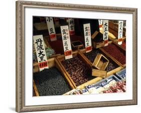 Food for Sale at the Tsukiji Market, Tokyo, Japan-Nancy & Steve Ross-Framed Photographic Print