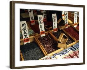 Food for Sale at the Tsukiji Market, Tokyo, Japan-Nancy & Steve Ross-Framed Photographic Print