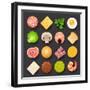 Food Icon Set-kolopach-Framed Art Print