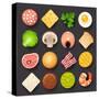 Food Icon Set-kolopach-Stretched Canvas