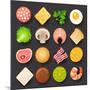 Food Icon Set-kolopach-Mounted Art Print