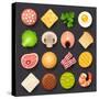 Food Icon Set-kolopach-Stretched Canvas