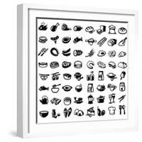 Food Icons-bioraven-Framed Premium Giclee Print