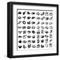 Food Icons-bioraven-Framed Art Print