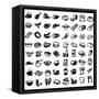 Food Icons-bioraven-Framed Stretched Canvas