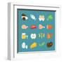 Food Icons-kibsri-Framed Art Print