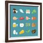 Food Icons-kibsri-Framed Art Print