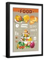 Food Info Graphic Elements-Aleksey Vl B.-Framed Art Print