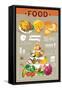 Food Info Graphic Elements-Aleksey Vl B.-Framed Stretched Canvas