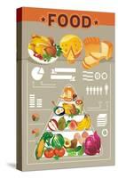 Food Info Graphic Elements-Aleksey Vl B.-Stretched Canvas