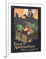 "Food is Ammunition--Don't Waste It", 1918-John E. Sheridan-Framed Giclee Print