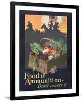 "Food is Ammunition--Don't Waste It", 1918-John E. Sheridan-Framed Giclee Print