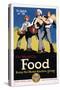 Food - Keep the Home Garden Going Poster-William McKee-Stretched Canvas