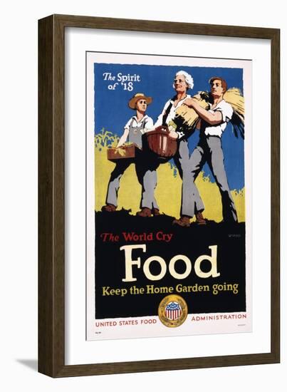 Food - Keep the Home Garden Going Poster-William McKee-Framed Giclee Print