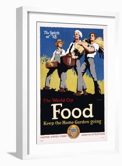 Food - Keep the Home Garden Going Poster-William McKee-Framed Giclee Print