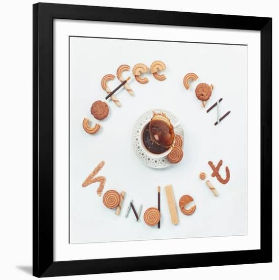 Food Lettering: Coffee Can Handle It-Dina Belenko-Framed Giclee Print