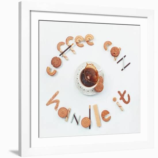 Food Lettering: Coffee Can Handle It-Dina Belenko-Framed Giclee Print