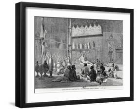 Food Offered by the King of Muong You, 1877-Louis Delaporte-Framed Giclee Print