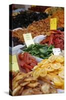 Food on a Stall in Shuk Hacarmel Market, Tel Aviv, Israel, Middle East-Yadid Levy-Stretched Canvas