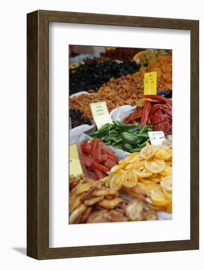 Food on a Stall in Shuk Hacarmel Market, Tel Aviv, Israel, Middle East-Yadid Levy-Framed Photographic Print