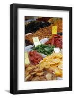 Food on a Stall in Shuk Hacarmel Market, Tel Aviv, Israel, Middle East-Yadid Levy-Framed Photographic Print