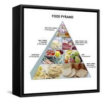 Food Pyramid-David Munns-Framed Stretched Canvas