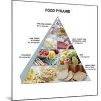 Food Pyramid-David Munns-Mounted Photographic Print