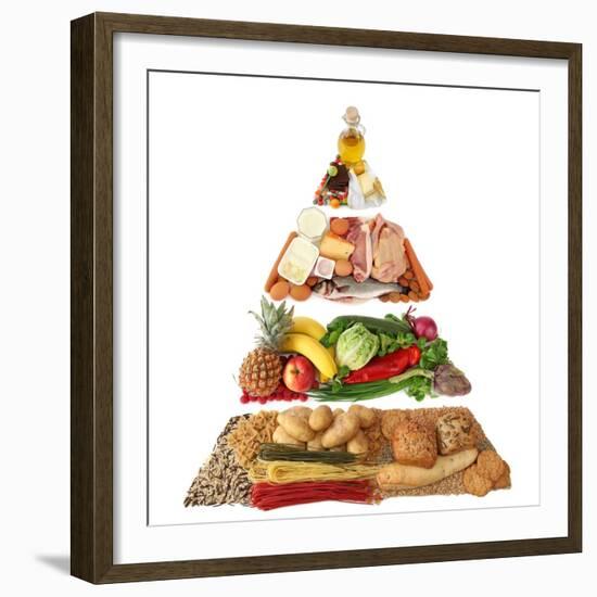 Food Pyramid-egal-Framed Premium Giclee Print