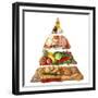 Food Pyramid-egal-Framed Premium Giclee Print