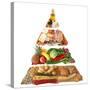 Food Pyramid-egal-Stretched Canvas