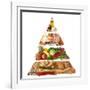 Food Pyramid-egal-Framed Art Print