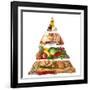 Food Pyramid-egal-Framed Art Print