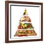 Food Pyramid-egal-Framed Art Print