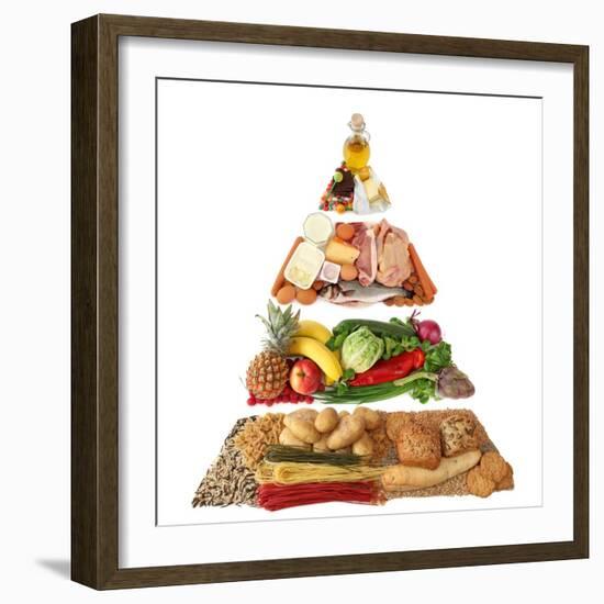 Food Pyramid-egal-Framed Art Print