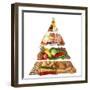 Food Pyramid-egal-Framed Art Print