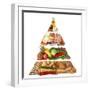 Food Pyramid-egal-Framed Art Print